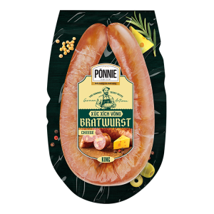 Xúc xích thanh trùng Ponnie Super Premium vòng xông khói vị phô mai