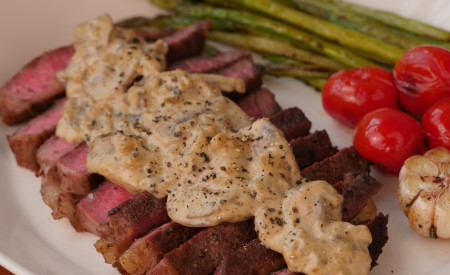 Steak sốt kem nấm béo ngậy