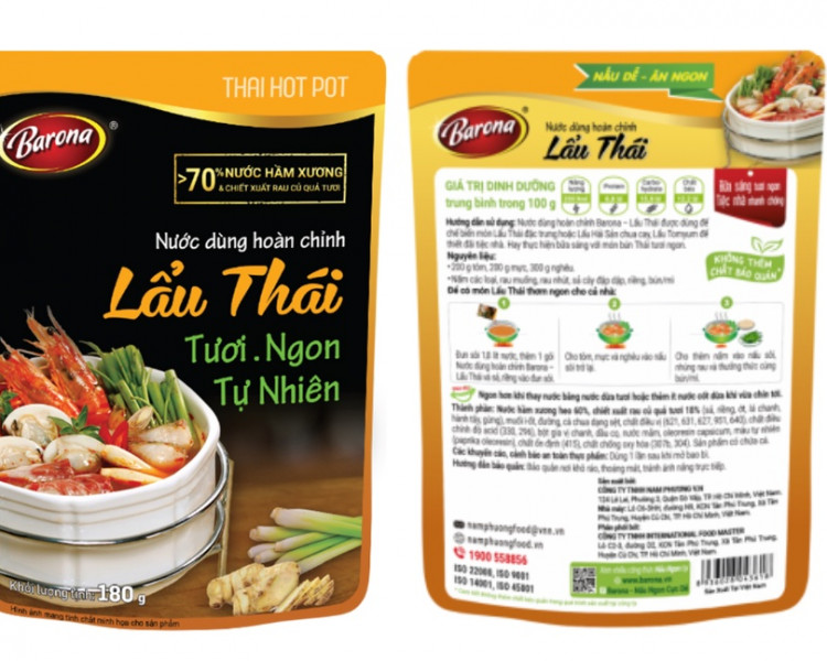 Nước dùng hoàn chỉnh Barona – Lẩu Thái