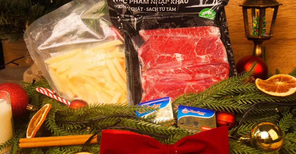 🎄 Noel ăn gì ở Hà Nội? Gợi ý set Bít Tết lãng mạn tại gia chỉ 249K